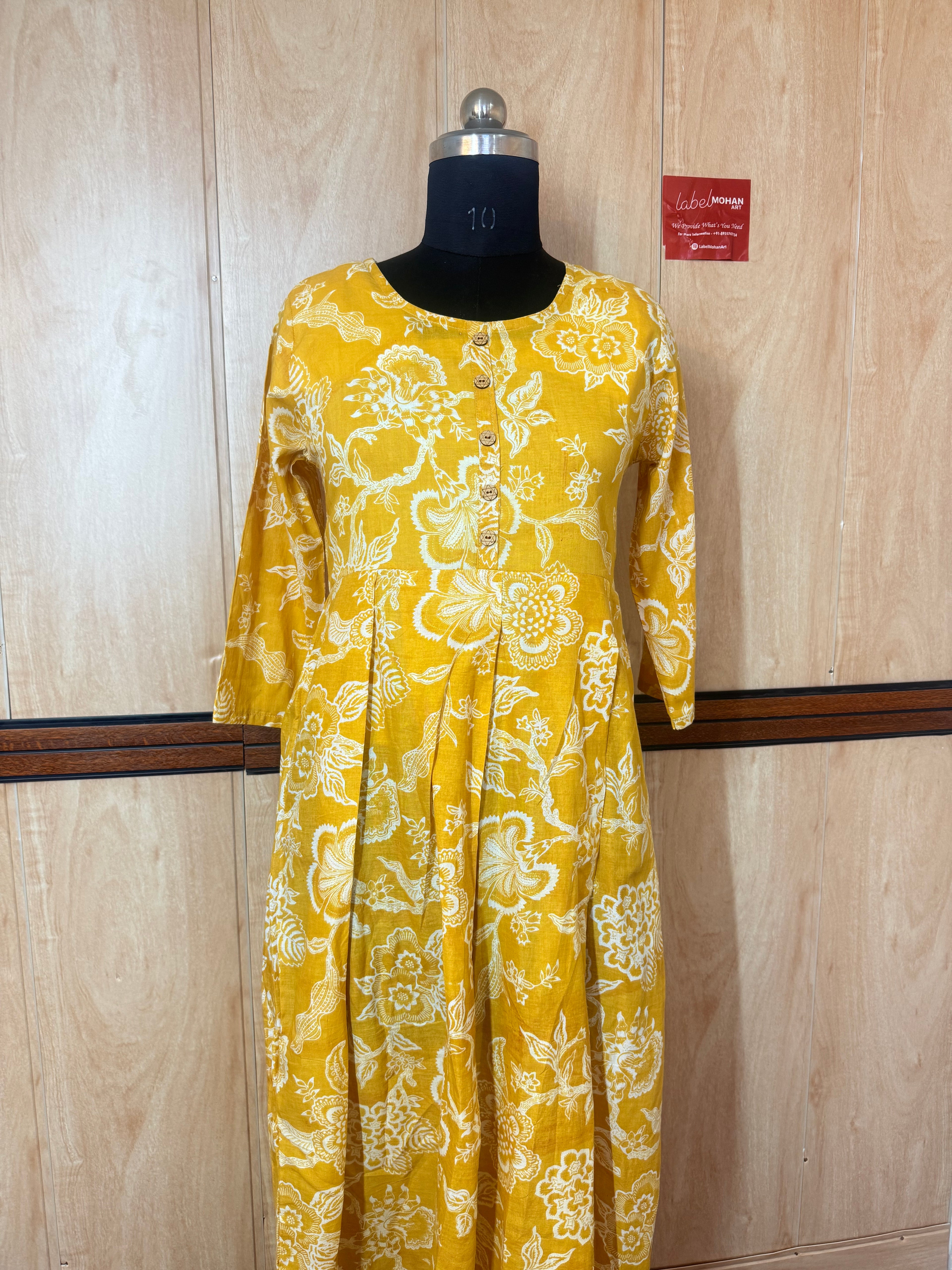 Lemon long lenght anarkali