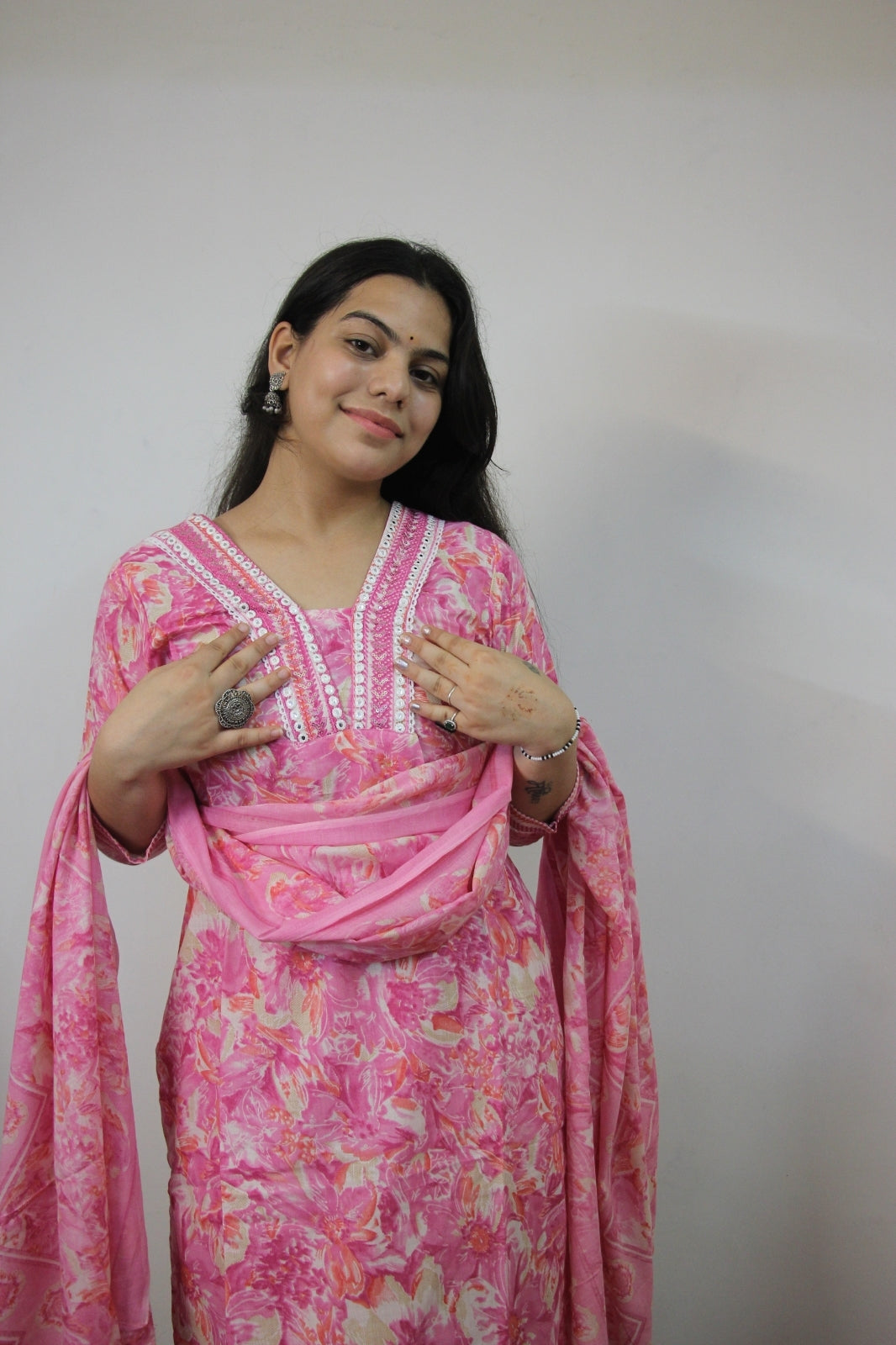 Pink Straight Suit Set