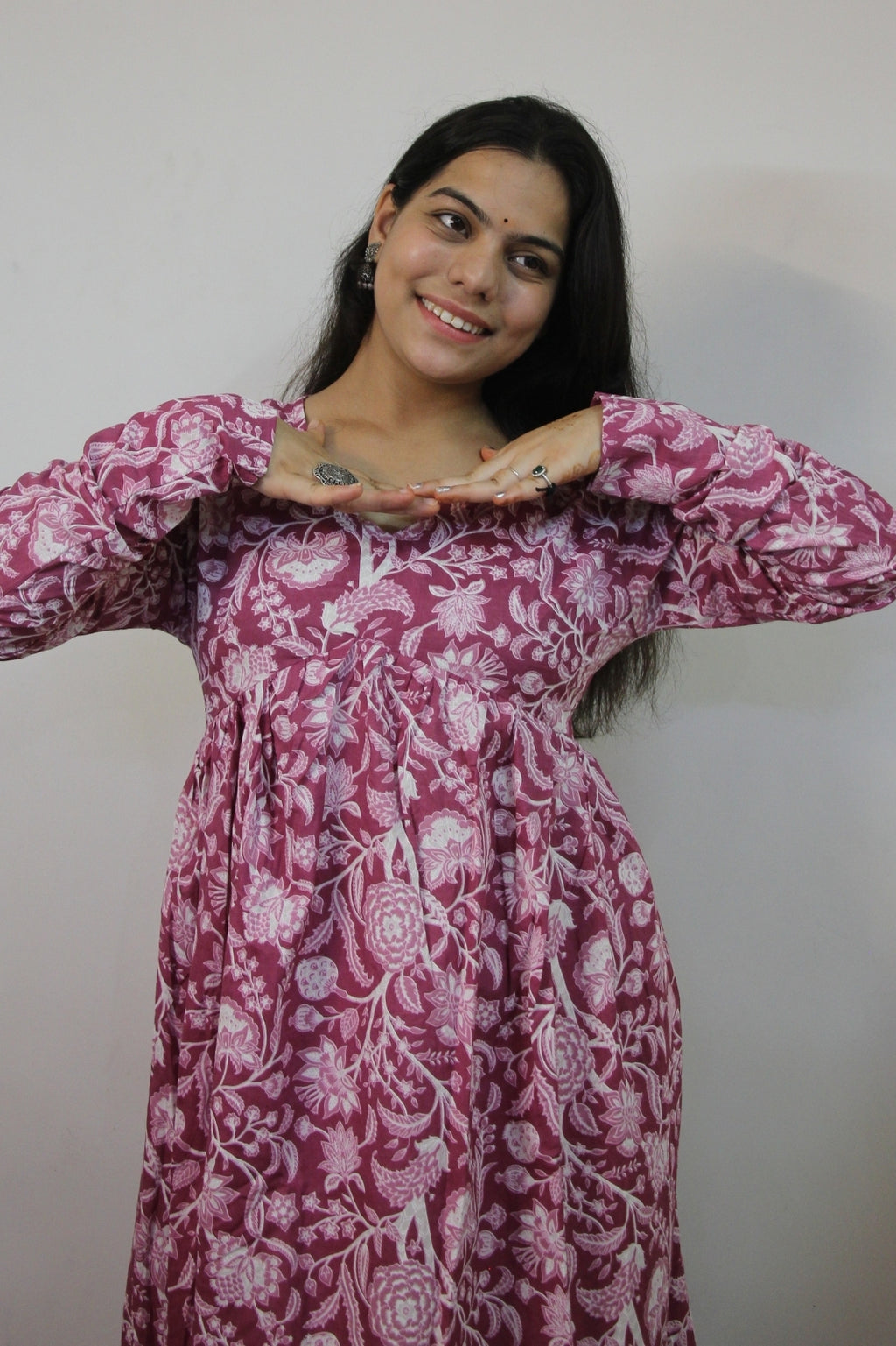 Cotton Floral Alia Cut Anarkali