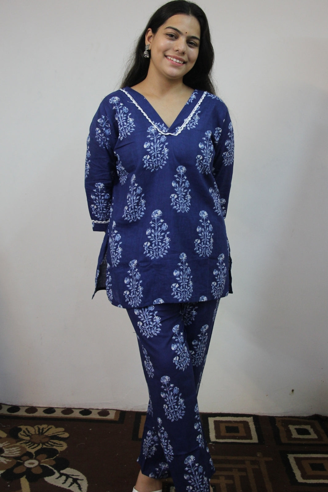 Blue Buta Cord Set