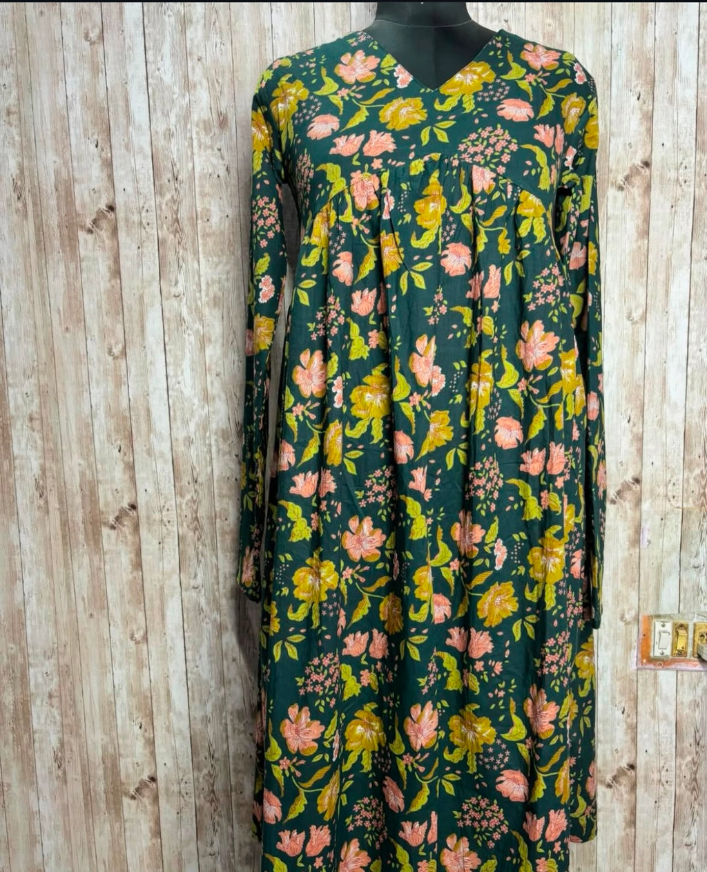 Green alia cut anarkali