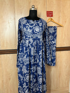 Indigo suit set